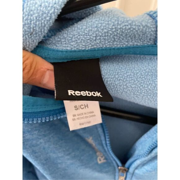 Reebok bright blue athletic hoodie S - Picture 2 of 4